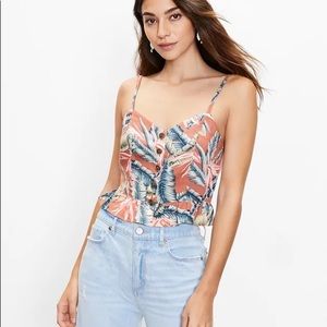Loft Paradise Button Peplum Cami BNWT